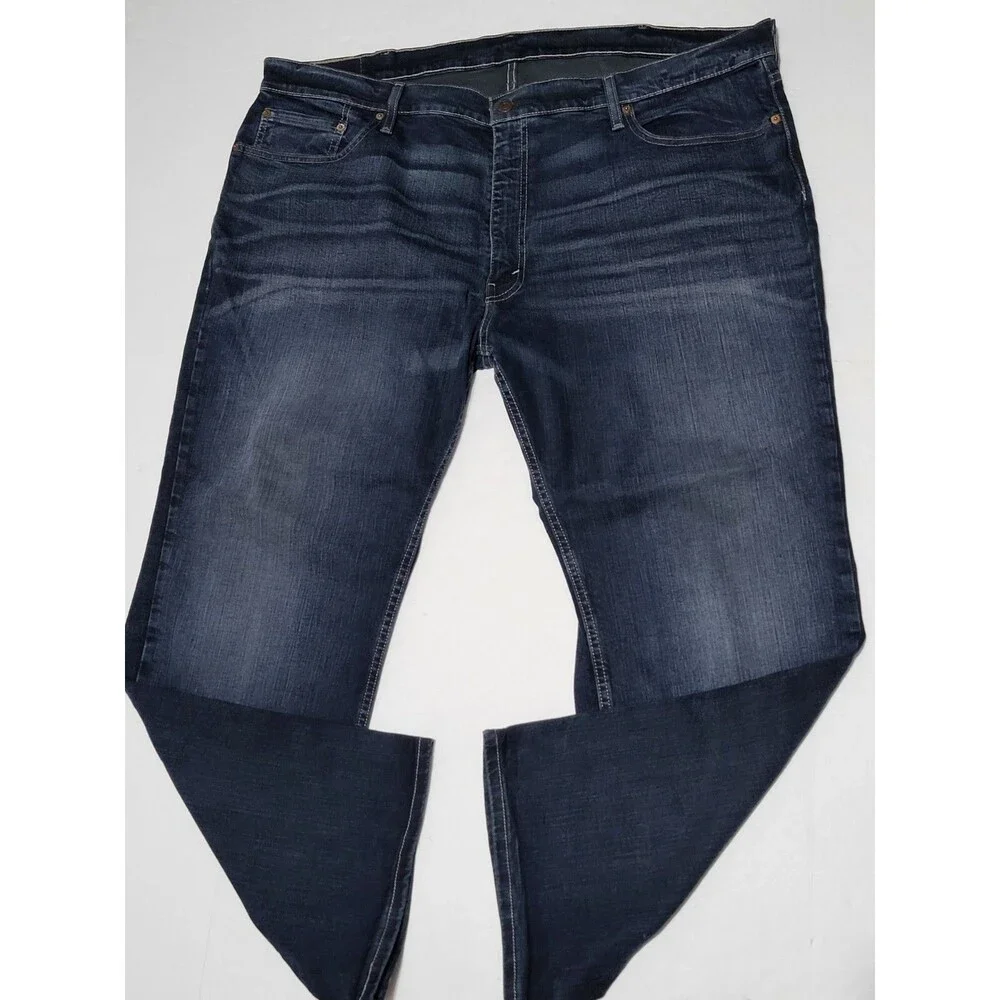 Levi's 559 Blue Jeans Relaxed Straight Fit Stretch Jean 44x30 Dark Blue